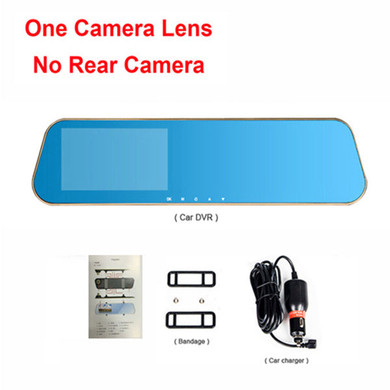 Jansite Car DVR 1080P Dual cameras rearview Car camera mirror Dash cam Auto Registrator record Automatic coverage