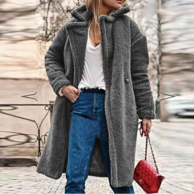 Casual Loose Pure Colour coat