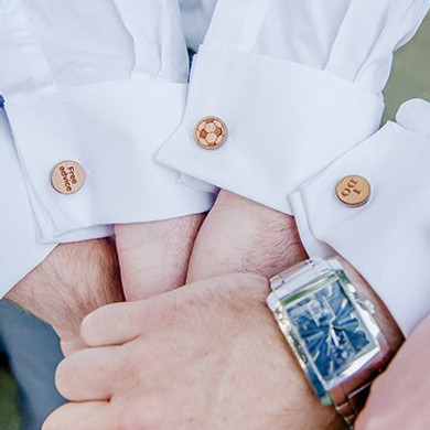 Best Man Handmade Wood Cuff links