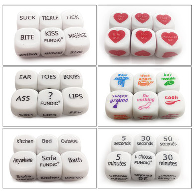 7Pc. Romantic & Fun Dice Couple Game