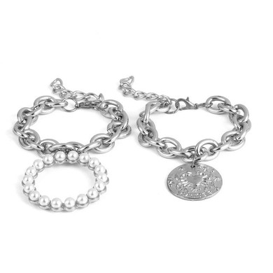 Pearl Crab Pendant Bracelet