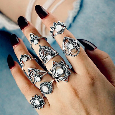 7 Style Vintage Boho Knuckle Rings