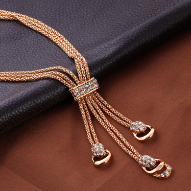 Crystal Necklace Earring Bracelet Ring Set