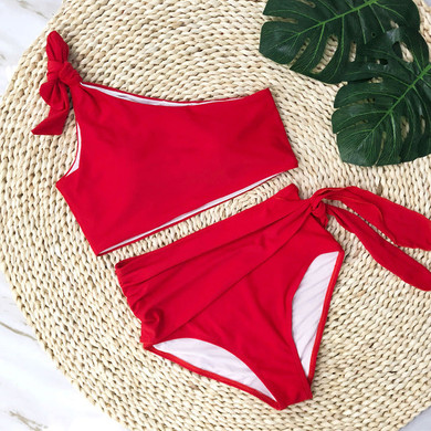 Sexy Swimsuit One Shoulder Female