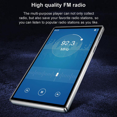 M9 Bluetooth5.0 MP4 Player 4.0 Inch Full Touch Screen FM Radio Recording E-book Music Video Player Built-in Speaker