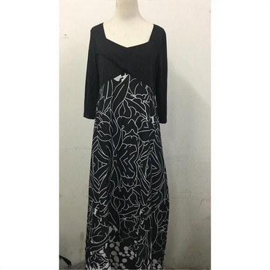 Plus-Size Sexy Print Maxi Dress