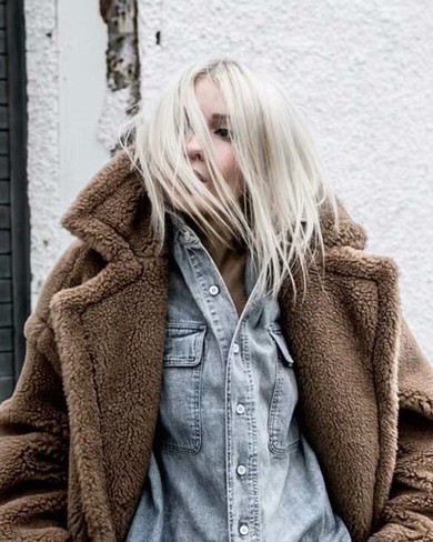 Winter Plain Lapel Collar Faux Fur Long Coat