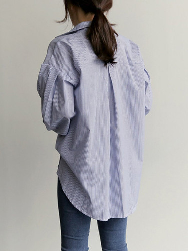 Fashion Long Sleeve Striped Shirt And Sweater Vest