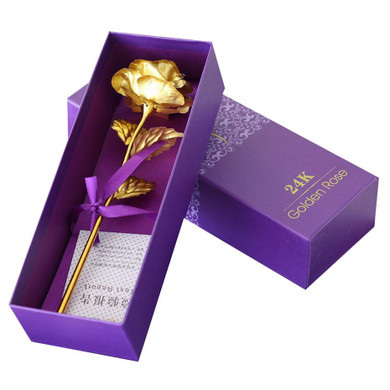 Rose Gold Rose Flower Gift