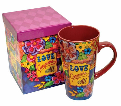 Stoneware Mug : Love Conquers