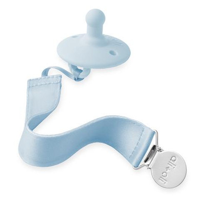 Ali+Oli Pacifier Set (Soft Blue & Grey)