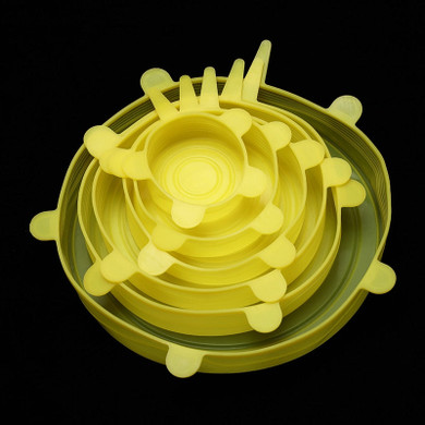 6 Pcs/Set Silicone Stretch Lids