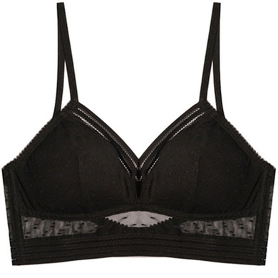 Sexy Lingerie Bras For Women Backless Strapless Bra Push Up Plus Size Lace Bralette Dots Mesh Low Back Underwear Dropshipping