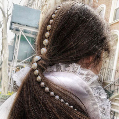 Fashion Tassel Imitation Pearl Barrette Hair Jewelry