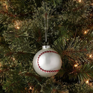 Baseball Shape Ornament Baseball Christmas