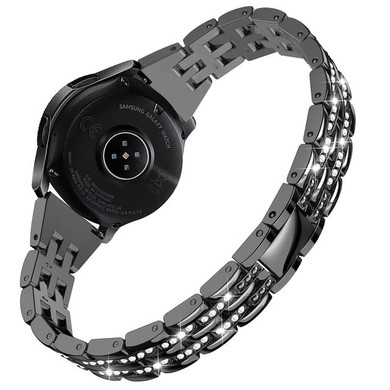 Toyouths Metal Crystal Diamond Band for Samsung Galaxy Watch 42mm Bracelet Wristband Women Strap for Galaxy Watch Active2 40mm
