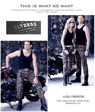 UGLYBROS Camo Biker Pants