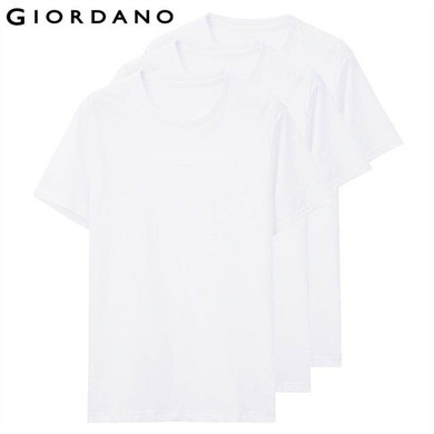Giordano Men T Shirt Cotton Short Sleeve 3-pack Tshirt Solid Tee Summer Beathable Male Tops Clothing Camiseta Masculina 01245504