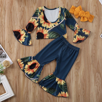 Sunflower Outfit 3Pcs