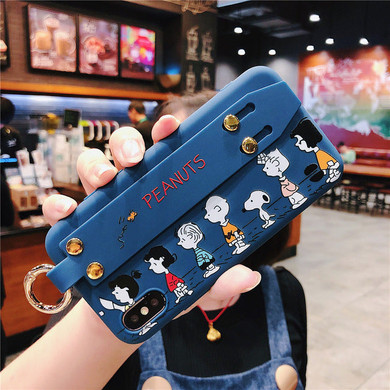 Cartoon Wrist strap Phone Case For iPhone Cartoon Wrist strap Phone Case For iPhone