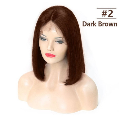 13x6 Bob Lace Front Pre Plucked Human Hair Wig