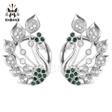 New Peacock Shape Stainless Steel Ear Gauges
