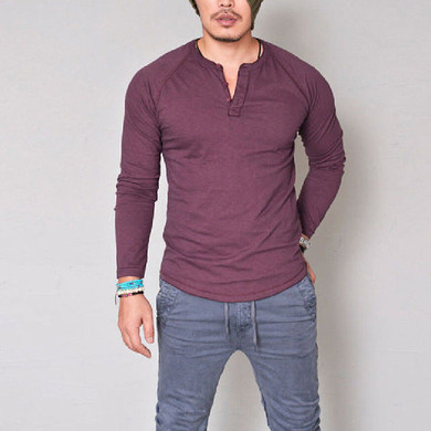 Men Slim Fit Long Sleeve T-Shirts
