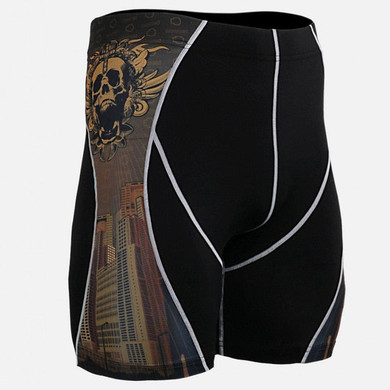 Mens Gym Wear Compression Shorts