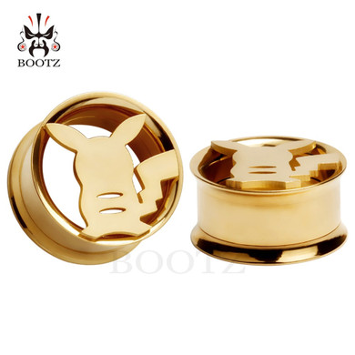 Stainless Steel Ear Cute Gauges