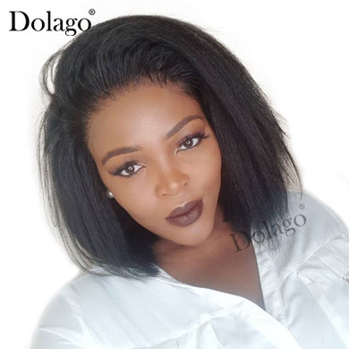 Kinky Straight 13x6 Lace Front Human Hair Wigs