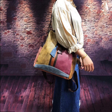 Cowhide Leather Backpack
