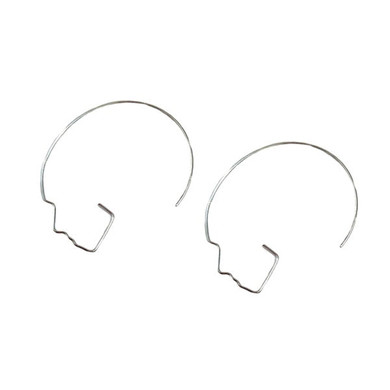 Trendy Gold Color Smooth Face Earring