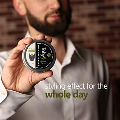Beard Balm with Argan & Jojoba Oils - Eucalyptus Scent Conditioner