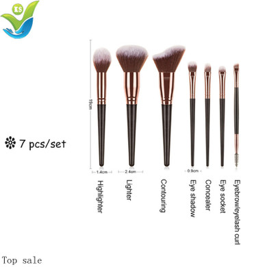 7pcs Classical Makeup Brush for Women Soft Synthetic Cosmetic Kit Makeup Brushes Sets Tools