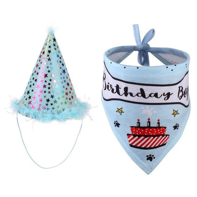 Birthday Party Pet Caps Bibs Costume Hat Designs Christmas Bandana Scarf