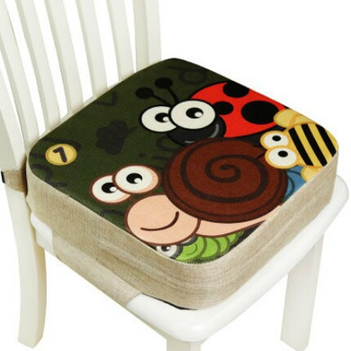 Adjustable Portable Chrilren Increased Chair Pad Soft Baby Children Dining Cushion Removable Chair Booster Cushion Pram ChairPad