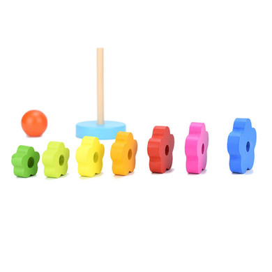 Kids Wooden Stacking Ring Tower Toy
