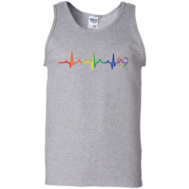 Rainbow Heartbeat Men's Shirt & Tank Top