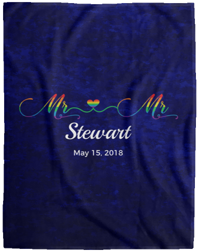Personalized Mr. & Mr. Pride Blanket