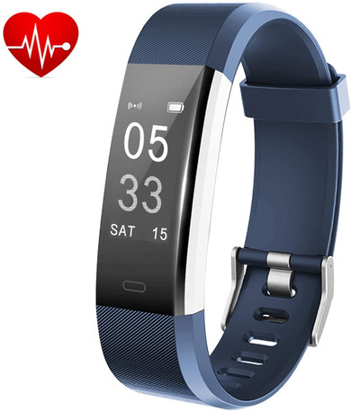 Lintelek Fitness Tracker - Activity Tracker with Heart Rate Monitor, Smart Fitness Watch with Sleep Monitor, Step Counter, Calorie Counter, Pedometer Watch for Women Men and Gift