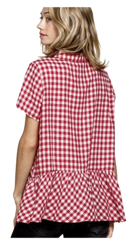 Gingham Girl Button Down
