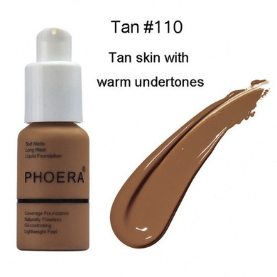 PHOERA Soft Matte Long Wear Liquid Face Makeup Coverage Foundation