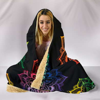 Chakra Mandala Hooded Blanket