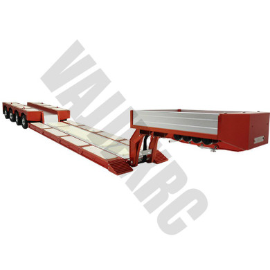 All-metal Combination Flatbed Trailer for 1/14 Scale Tamiya Remote Control Tractor Truck