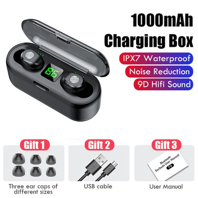 Bluetooth V5.0 Earphone 9D Stereo Wireless Headphones Sports Waterproof Headphone Headsets 2000mAh Charging Box With Microphone Bluetooth V5.0 Earphone 9D Stereo Wireless Headphones Sports Waterproof Headphone Headsets 2000mAh Charging Box With Microphone