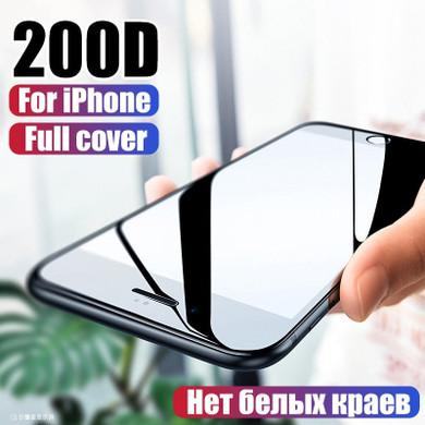 200D Full Cover Glass For  iPhone 11 Pro Max Tempered Glass X XS Max XR Screen Protector Glass For iPhone 6 6s 7 8 Plus X Film