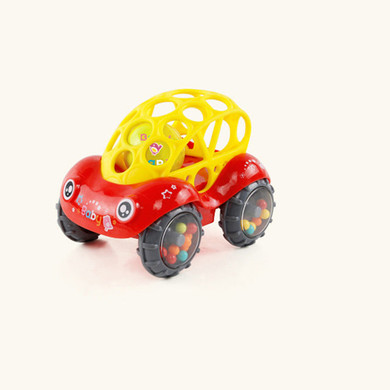 Soft Rubber Juguetes Bebe Cartoon Bee Hand Knocking Rattle Dumbbell Early Educational Toy for Kid Hand Bell Baby Toys 0-12 Month