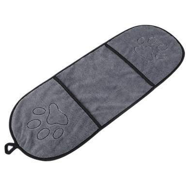 Pet Dog Bath Towel/Blanket With Pocket  for Medium Large Pets