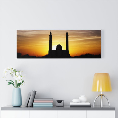 Shab E-barat Masjid Pakistan Horizontal Canvas Gallery Wrap