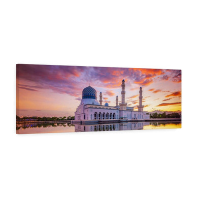 Masjid Bandaraya Floating Mosque Horizontal Canvas Gallery Wrap